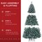 Best Choice Products Artificial Frosted Christmas Tree, Premium Unlit Spruce Design, Dense Branches – Blue Spruce